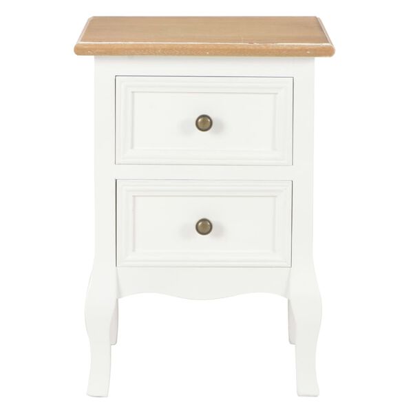 vidaXL Κομοδίνα 2 Τεμ. Λευκά 35 x 30 x 49 εκ. από MDF
