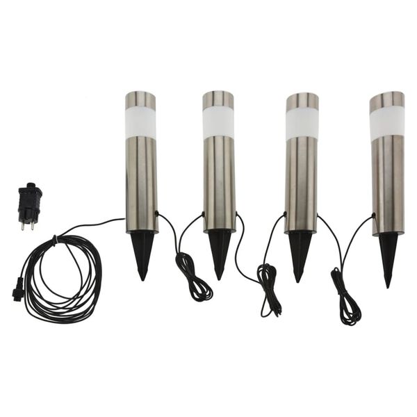 ProGarden Φώτα Κήπου LED 4 Τεμ. 6,3 x 37,5 εκ.