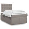 vidaXL &Kappa;&rho;&epsilon;&beta;ά&tau;&iota; Boxspring &mu;&epsilon; &Sigma;&tau;&rho;ώ&mu;&alpha; Taupe 120x190 &epsilon;&kappa;. &Upsilon;&phi;&alpha;&sigma;&mu;ά&tau;&iota;&nu;&omicron;