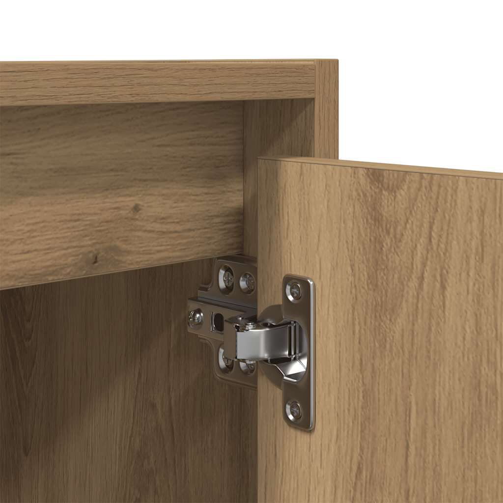 vidaXL Κομοδίνο Επιτοίχιο Αρτισιανή Δρυς 38x34x40 εκ.