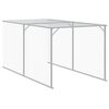 vidaXL Κοτέτσι με Περίβολο Αν. Γκρι 110x405x110 εκ. Γαλβαν. Χάλυβας