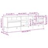 vidaXL &Nu;&tau;&omicron;&upsilon;&lambda;ά&pi;&iota; TV &mu;&epsilon; &sigma;&upsilon;&rho;&tau;ά&rho;&iota; Artisan Oak 150 x 30 x 45 &epsilon;&kappa;
