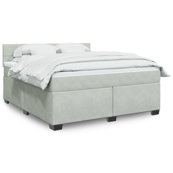vidaXL &Kappa;&rho;&epsilon;&beta;ά&tau;&iota; Boxspring &mu;&epsilon; &Sigma;&tau;&rho;ώ&mu;&alpha; &Alpha;&nu;&omicron;&iota;&chi;&tau;ό &Gamma;&kappa;&rho;&iota; 180x200 &epsilon;&kappa;. &Beta;&epsilon;&lambda;&omicron;ύ&delta;&iota;&nu;&omicron;