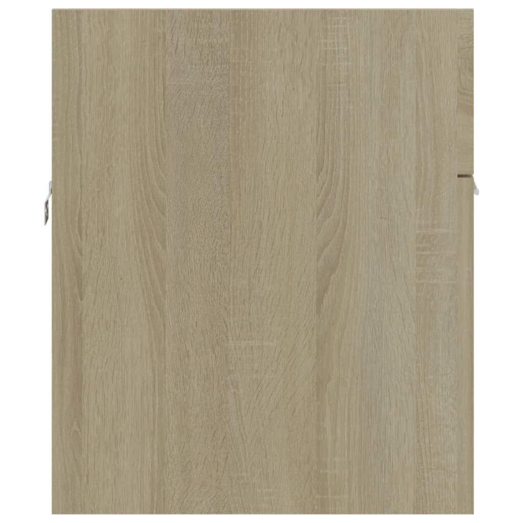 vidaXL Ντουλάπι Νιπτήρα Sonoma Δρυς 90 x 38,5 x 46 εκ. από Επεξ. Ξύλο