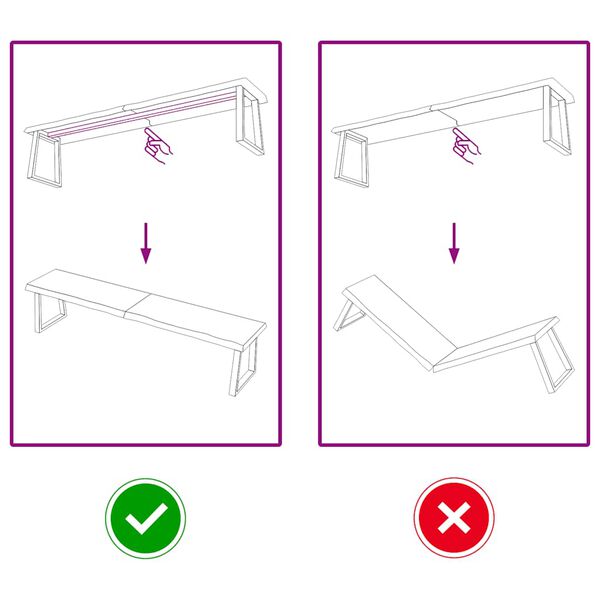 vidaXL Πάγκος Μπάνιου Αν. Καφέ 180x40x(2-6) εκ. Επεξεργ. Μασίφ Ξύλο