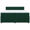 vidaXL &Kappa;&rho;&epsilon;&beta;ά&tau;&iota; Boxspring &mu;&epsilon; &Sigma;&tau;&rho;ώ&mu;&alpha; &Sigma;&kappa;&omicron;ύ&rho;&omicron; &Pi;&rho;ά&sigma;&iota;&nu;&omicron; 200x200&epsilon;&kappa;. &Beta;&epsilon;&lambda;&omicron;ύ&delta;&iota;&nu;&omicron;