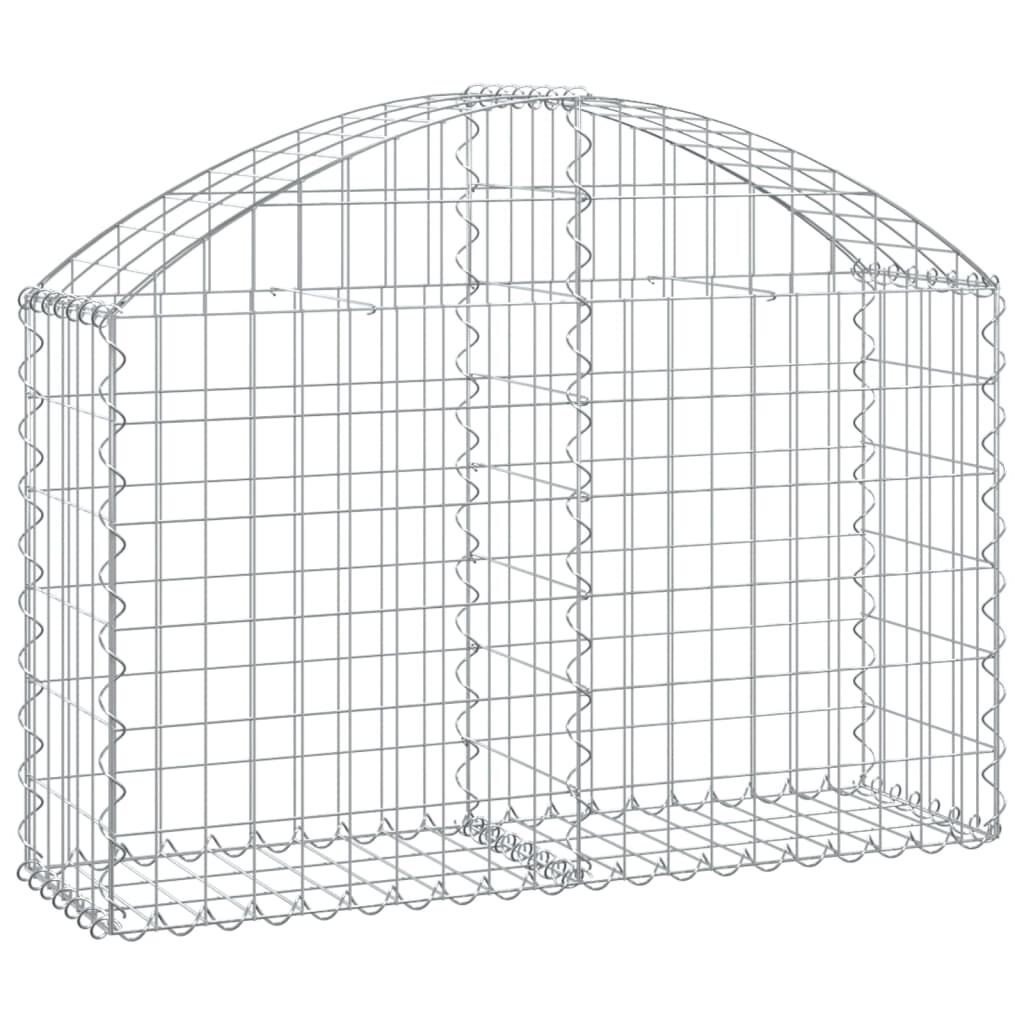 vidaXL Συρματοκιβώτιο Τοξωτό 100x30x60/80εκ. από Γαλβανισμένο Χάλυβα