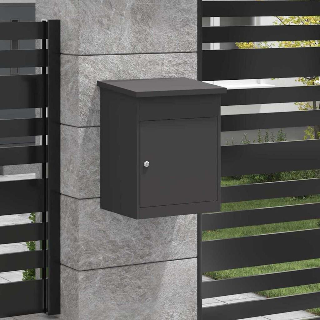 vidaXL Θυρίδα Πακέτων Μαύρο 44 x 35 x 59 εκατοστά Ατσάλι