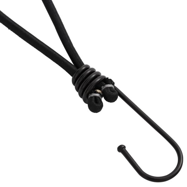 vidaXL Κορδόνια Ελαστικά Bungee με Γάντζο 25 τεμ. 17 εκ.