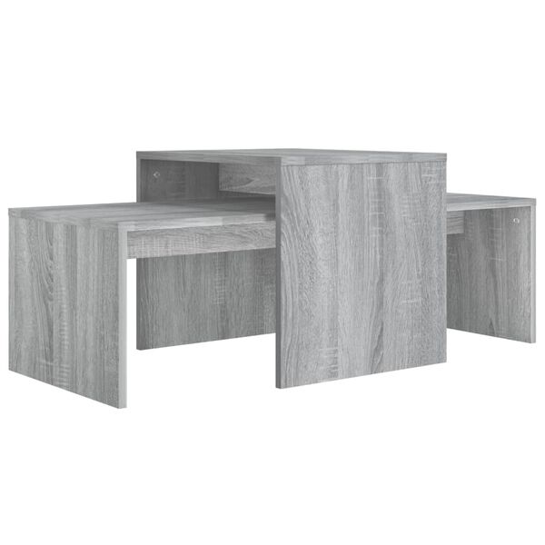 vidaXL Τραπεζάκι Σαλονιού Γκρι Sonoma 100 x 48 x 40 εκ. από Επεξ. Ξύλο