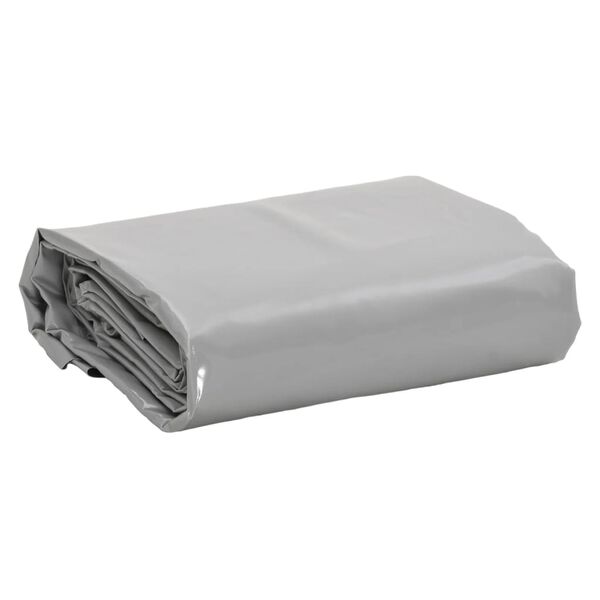 vidaXL Μουσαμάς Γκρι 650 γρ./μ.² 3 x 3 μ.