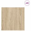 vidaXL Πίνακες Διακόσμησης 50 pcs Sonoma Δρυς 30 x 30 x 0.3 εκ