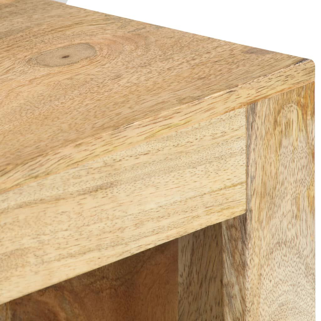 vidaXL Έπιπλο Τηλεόρασης Γωνιακό 90x45x45 εκ. από Μασίφ Ξύλο Μάνγκο