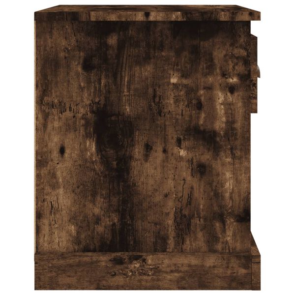 vidaXL Κομοδίνο Καπνιστή δρυς 39x39x47,5 εκ. από Επεξεργασμένο Ξύλο
