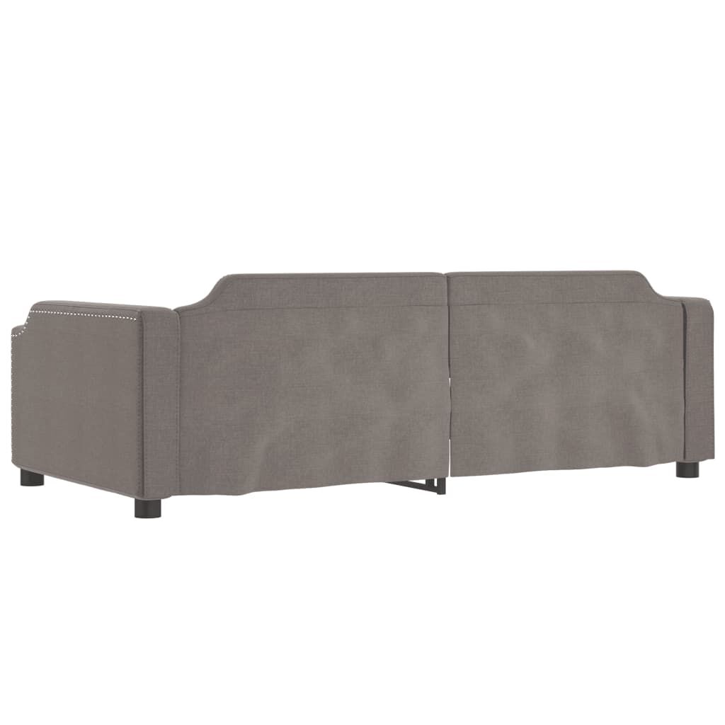 vidaXL Καναπές Κρεβάτι Taupe 100 x 200 εκ. Υφασμάτινος