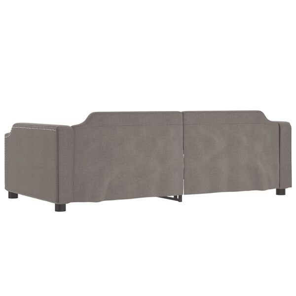 vidaXL Καναπές Κρεβάτι Taupe 100 x 200 εκ. Υφασμάτινος