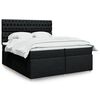 vidaXL &Kappa;&rho;&epsilon;&beta;ά&tau;&iota; Boxspring &mu;&epsilon; &Sigma;&tau;&rho;ώ&mu;&alpha; &Mu;&alpha;ύ&rho;&omicron; 200x200 &epsilon;&kappa;. &Upsilon;&phi;&alpha;&sigma;&mu;ά&tau;&iota;&nu;&omicron;