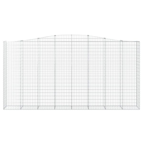 vidaXL Συρματοκιβώτια Τοξωτά 6 τεμ. 400x50x200/220 εκ. Γαλβαν. Ατσάλι