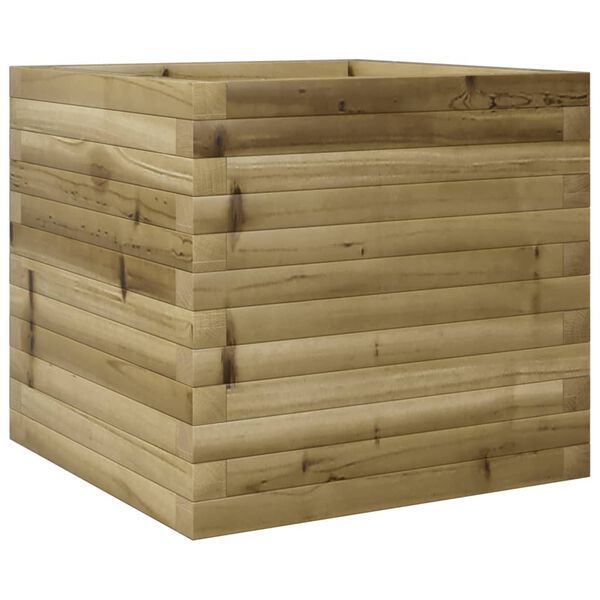 vidaXL Ζαρντινιέρα Κήπου 50x50x45,5 εκ. από Εμποτισμένο Ξύλο Πεύκου