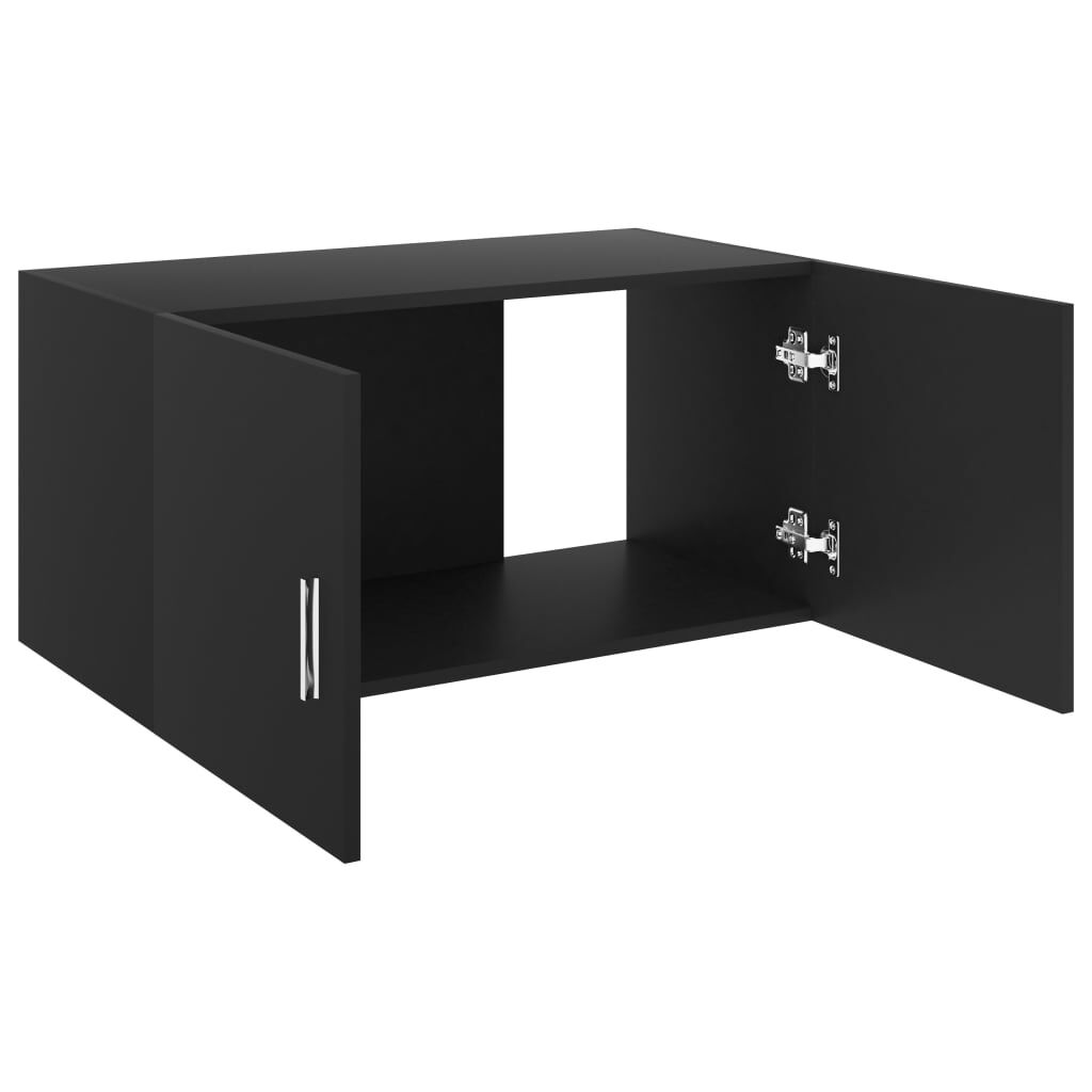 vidaXL Ντουλάπι Επιτοίχιο Μαύρο 80 x 39 x 40 εκ. από Επεξ. Ξύλο