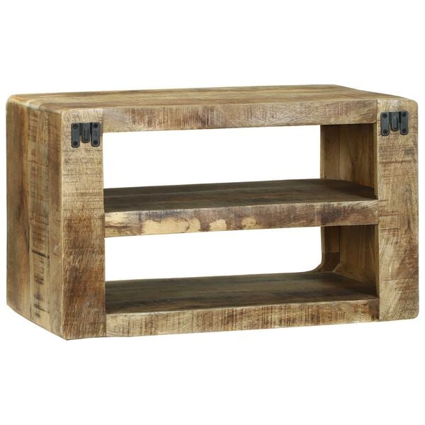 vidaXL Έπιπλο Τηλεόρασης Καφέ 60 x 32 x 36 εκ. Μασίφ ξύλο μάνγκο