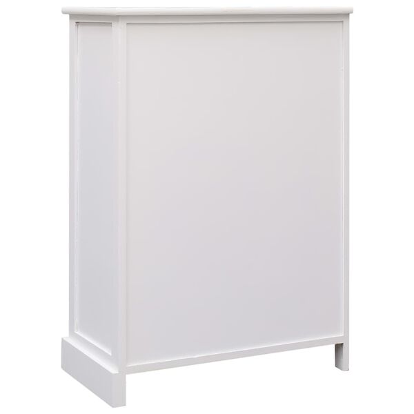 vidaXL Ντουλάπι με 10 Συρτάρια Λευκό 113 x 30 x 79 εκ. από Ξύλο