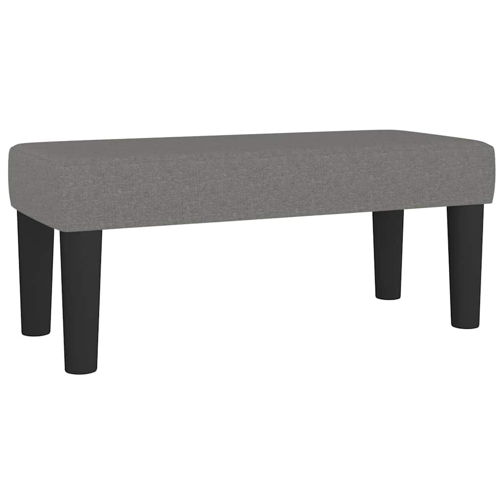vidaXL Κρεβάτι Boxspring με Στρώμα Σκούρο Γκρι 120x190 εκ Υφασμάτινο