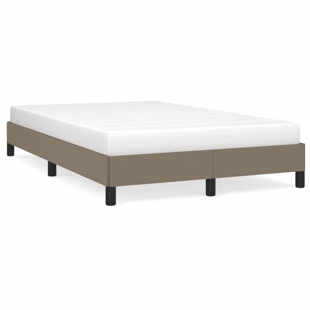 vidaXL Σκελετός Κρεβατιού Χωρίς Στρώμα Taupe 120x200 εκ. Υφασμάτινο