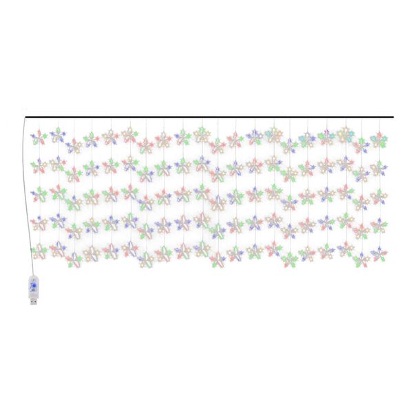 vidaXL &Kappa;&omicron;&upsilon;&rho;&tau;ί&nu;&alpha; LED &Phi;&omega;&tau;ά&kappa;&iota;&alpha; 500 LED &Pi;&omicron;&lambda;ύ&chi;&rho;&omega;&mu;&eta; &mu;&epsilon; 8 &Lambda;&epsilon;&iota;&tau;&omicron;&upsilon;&rho;&gamma;ί&epsilon;&sigmaf;