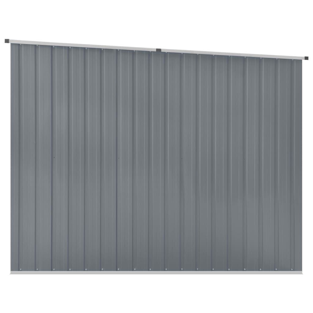 vidaXL Αποθήκη Κήπου Γκρι 195 x 198 x 159 εκ. από Γαλβανισμένο Ατσάλι