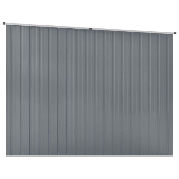 vidaXL Αποθήκη Κήπου Γκρι 195 x 198 x 159 εκ. από Γαλβανισμένο Ατσάλι
