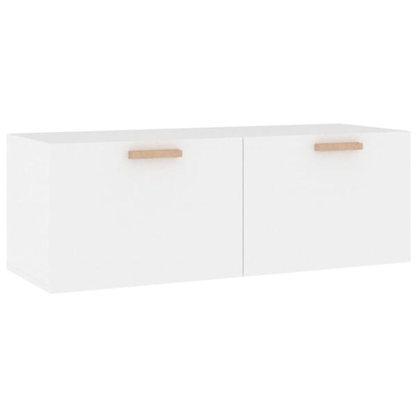 vidaXL Ντουλάπι Τοίχου άσπρο100x36,5x35 εκ. από Επεξεργασμένο Ξύλο
