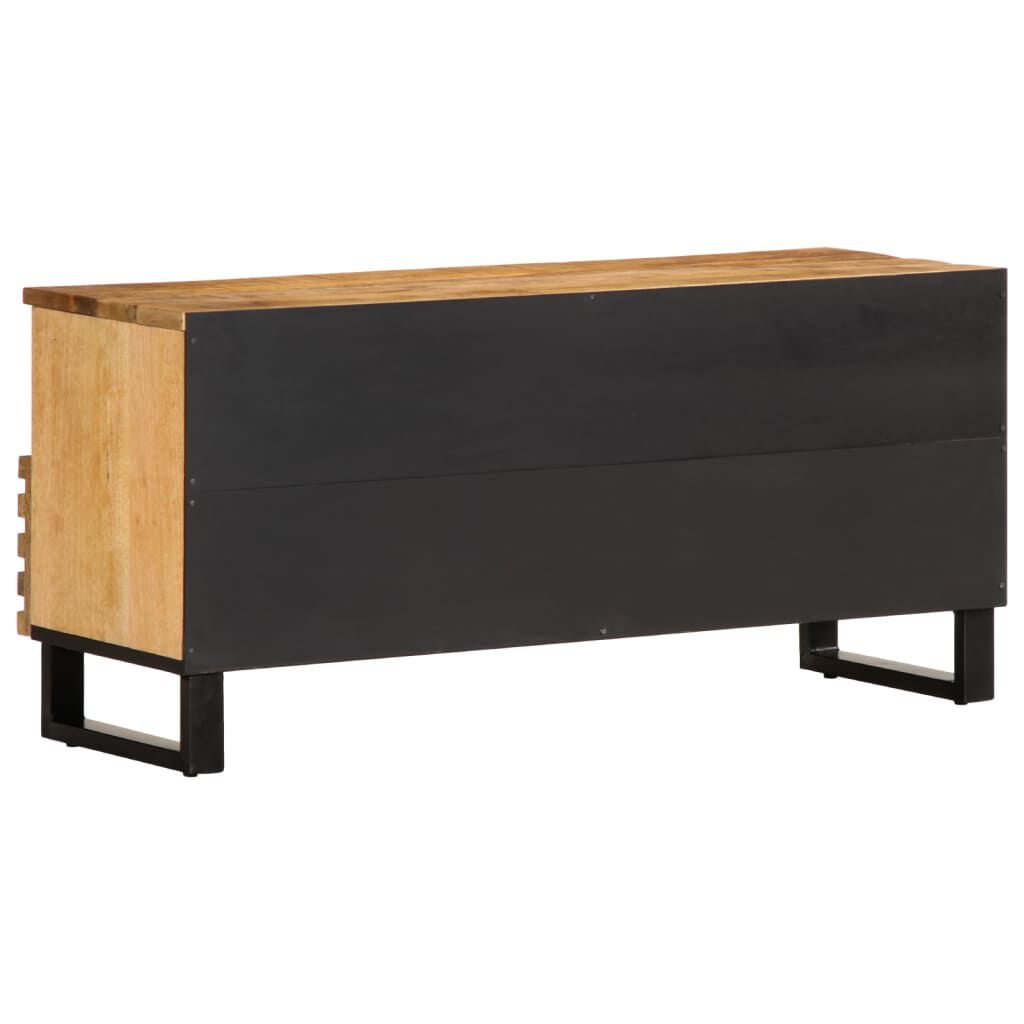 vidaXL Έπιπλο Τηλεόρασης 100 x 34 x 46 εκ. Μασίφ Ακατέργ. Ξύλο Μάνγκο