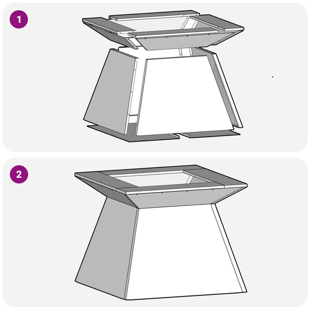 vidaXL Φωτιά 48x48x40 εκ Ανθεκτικός Χάλυβας