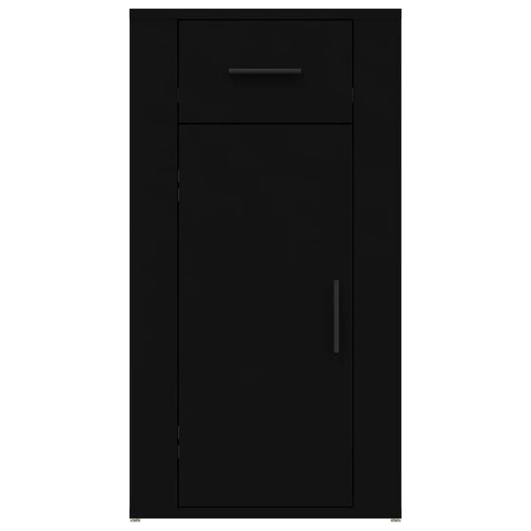 vidaXL Ντουλάπι Γραφείου Μαύρο 40 x 49 x 75 εκ. από Επεξεργασμένο Ξύλο