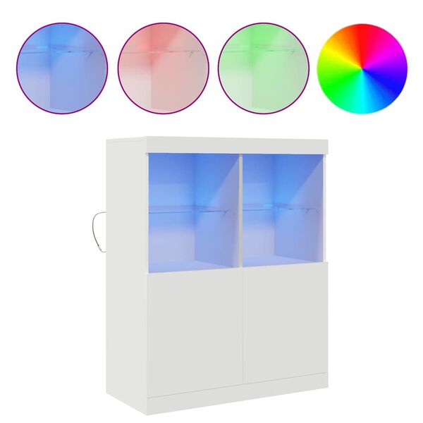 vidaXL Sideboard &Lambda;&epsilon;&upsilon;&kappa;ό 81x37x100 cm &Kappa;&alpha;&tau;&alpha;&sigma;&kappa;&epsilon;&upsilon;&alpha;&sigma;&mu;έ&nu;&omicron; &xi;ύ&lambda;&omicron;