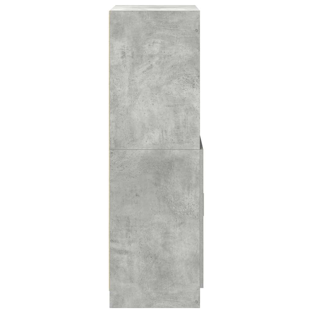 vidaXL Ντουλάπι κουζίνας σκυρόδεμα γκρι 57x41,5x131,5 cm