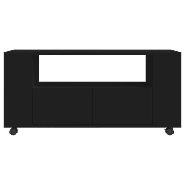 vidaXL Έπιπλο Τηλεόρασης Μαύρο 102x34,5x43 εκ. Επεξεργασμένο Ξύλο