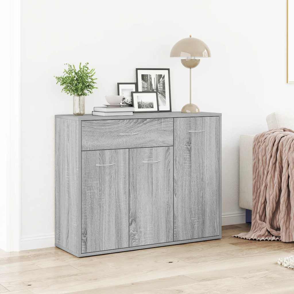 vidaXL Ντουλάπι Γκρι Sonoma 88x30x70 εκ. από Επεξεργασμένο Ξύλο