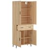 vidaXL Ντουλάπι Sonoma δρυς 69,5 x 34 x 180 εκ. από Επεξεργασμένο Ξύλο