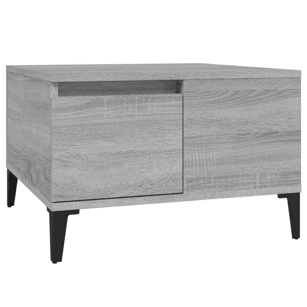 vidaXL Τραπεζάκι Σαλονιού Γκρι Sonoma 55x55x36,5εκ. Επεξεργασμένο Ξύλο