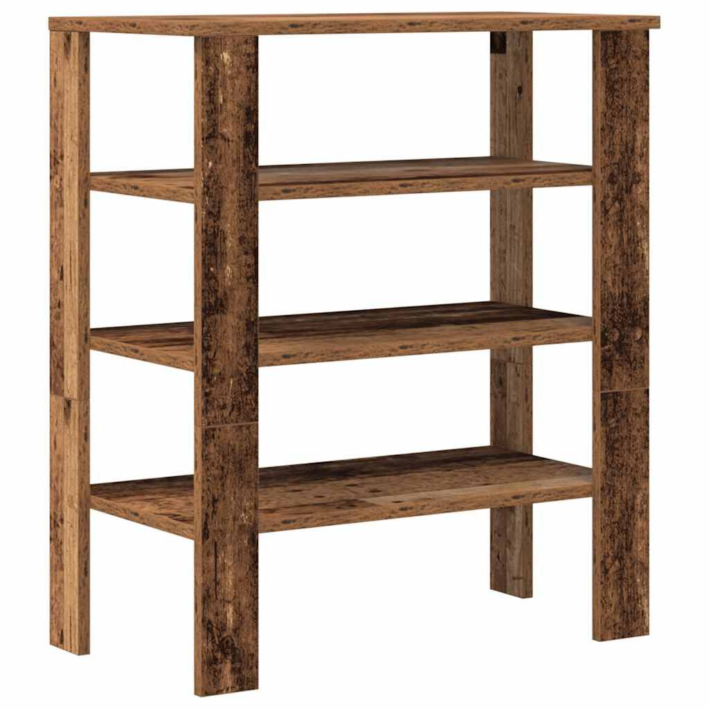 Ράφι παπουτσιών vidaXL Παλιό ξύλο 61x32x70 cm Κατασκευασμένο ξύλο