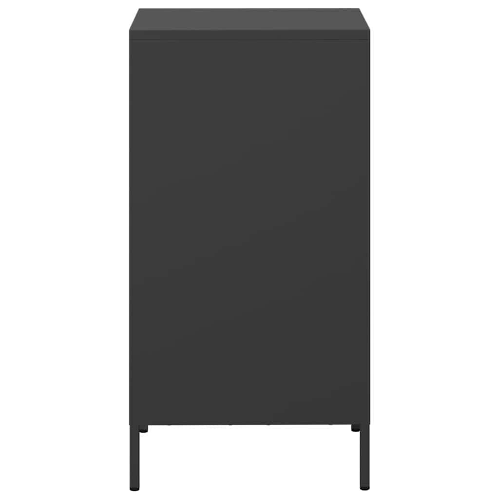 vidaXL Ντουλάπι Μαύρο 35x39x73,5 εκ. από Χάλυβα Ψυχρής Έλασης