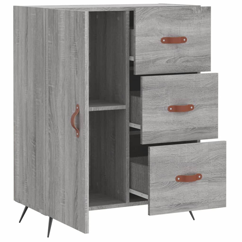 vidaXL Ντουλάπι Γκρι Sonoma 69,5 x 34 x 90 εκ. από Επεξεργασμένο Ξύλο