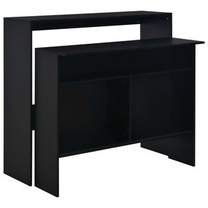 vidaXL &Tau;&rho;&alpha;&pi;έ&zeta;&iota; &Mu;&pi;&alpha;&rho; &mu;&epsilon; 2 &Epsilon;&pi;&iota;&phi;ά&nu;&epsilon;&iota;&epsilon;&sigmaf; &Chi;&rho;ώ&mu;&alpha; &Mu;&alpha;ύ&rho;&omicron; 130 x 40 x 120 &epsilon;&kappa;.