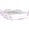 vidaXL Πλαίσιο κρεβατιού χωρίς στρώμα 120x190 cm μασίφ ξύλο δρυς