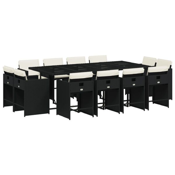 vidaXL &Sigma;&epsilon;&tau; &Tau;&rho;&alpha;&pi;&epsilon;&zeta;&alpha;&rho;ί&alpha;&sigmaf; &Kappa;ή&pi;&omicron;&upsilon; 13&tau;&epsilon;&mu;. &Mu;&alpha;ύ&rho;&omicron; &alpha;&pi;ό &Sigma;&upsilon;&nu;&theta;. &Rho;&alpha;&tau;ά&nu; &mu;&epsilon; &Mu;&alpha;&xi;&iota;&lambda;ά&rho;&iota;&alpha;