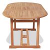 vidaXL Τραπέζι Κήπου 180 x 90 x 75 εκ. από Μασίφ Ξύλο Teak
