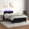 vidaXL &Kappa;&rho;&epsilon;&beta;ά&tau;&iota; Boxspring &mu;&epsilon; &Sigma;&tau;&rho;ώ&mu;&alpha; & LED &Mu;&alpha;ύ&rho;&omicron; 120x190 &epsilon;&kappa;. &Beta;&epsilon;&lambda;&omicron;ύ&delta;&iota;&nu;&omicron;