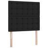 vidaXL Οθωμανικό κρεβάτι με στρώμα Μαύρο 80x200cm Faux Leather